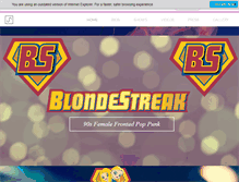 Tablet Screenshot of blondestreak.com